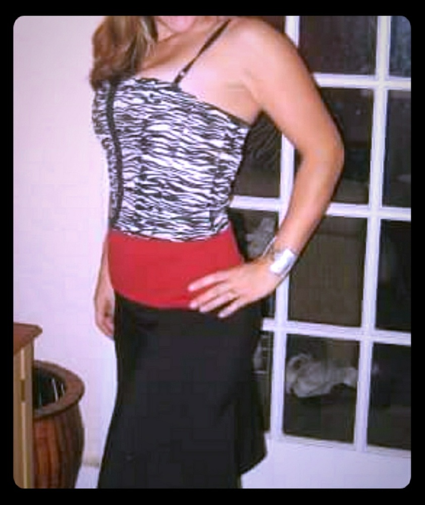 Animal print corset